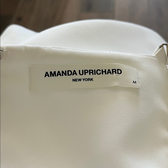 Amanda Uprichard White Mini Dress Size Medium - Picture 5 of 6